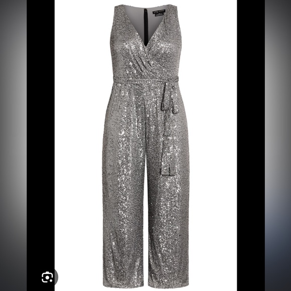 City Chic 16 Dazzling Jumpsuit - Picture 3 of 4